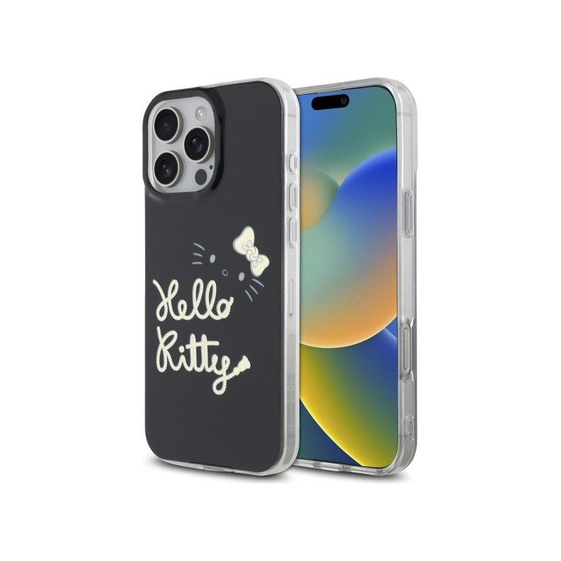 Hello Kitty IML Golden Diva MagSafe dėklas iPhone 16 Pro Max - juodas