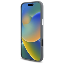 Mercedes Silicone Vertical Tonal Stripes MagSafe dėklas iPhone 16 Pro Max - pilkas