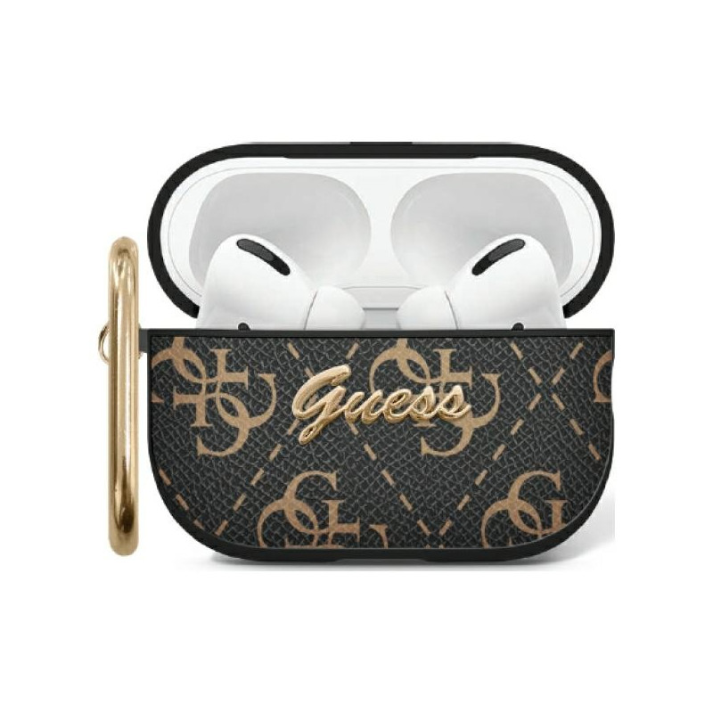 Guess GUA3PG4GPK AirPods 3 dangtelis juodas/ juodas 4G kabliukas