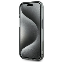 Karl Lagerfeld KLHMP15LHLSKIK iPhone 15 Pro 6.1" juodas/ juodas kietas IML metalinis Karl Head MagSafe