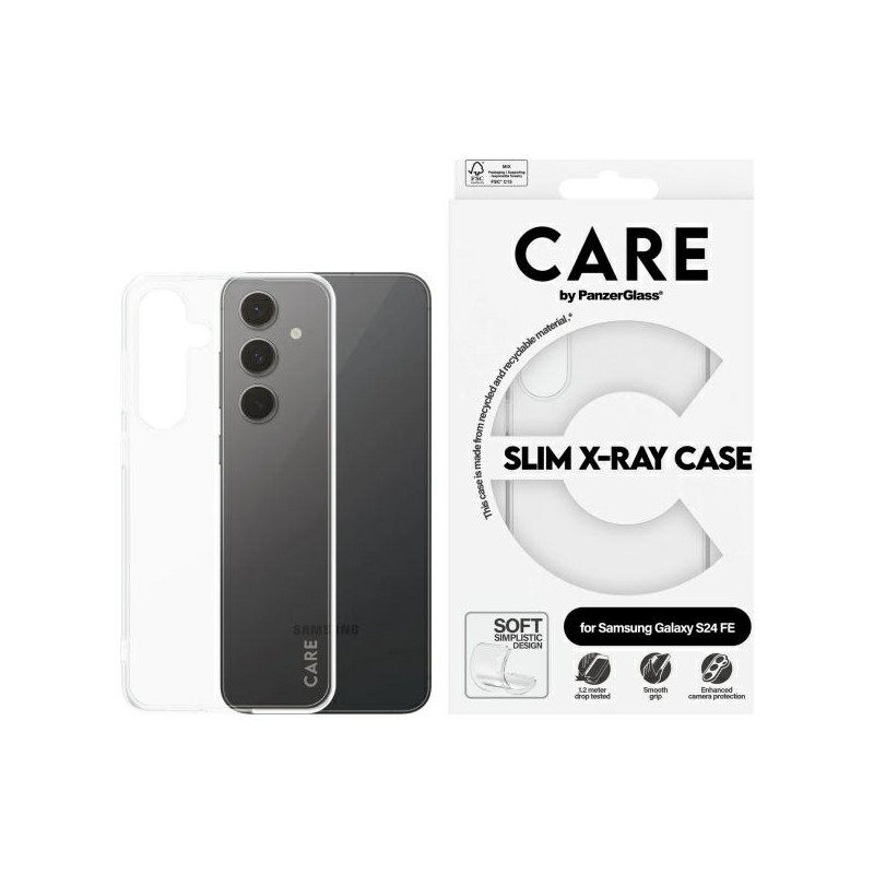 CARE by PanzerGlass Slim X-Ray Case Sam S24 FE S721 skaidrus 1963 m.