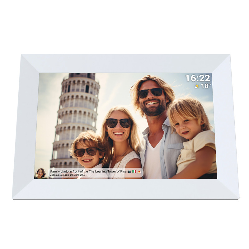 10,1 colio Denver Frameo PFF-1064W skaitmeninis rėmelis – baltas
