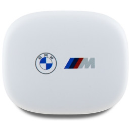 BMW BMBEMIATP20LOH TWS Bluetooth ausinės + prijungimo stotelė balta/ balta Spausdinti logotipai