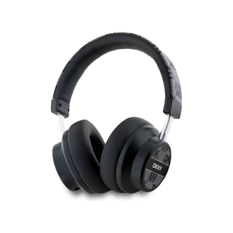 DKNY Bluetooth ausinės DKBHM2PCSHLK juodos/ juodos languotos formos