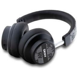 DKNY Bluetooth ausinės DKBHM2PCSHLK juodos/ juodos languotos formos