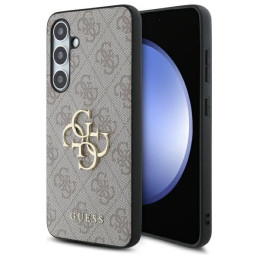 Guess GUHCS24FE4GMGPI S24 FE S721 rožinis / rožinis kietas dėklas, 4G didelis metalinis logotipas