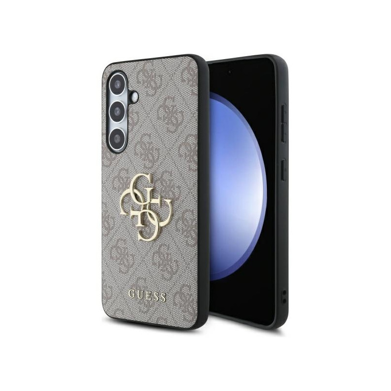 Guess GUHCS24FE4GMGPI S24 FE S721 rožinis / rožinis kietas dėklas, 4G didelis metalinis logotipas
