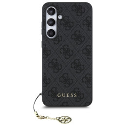 Guess GUHCS24FEGF4GGR S24 FE S721 pilkas/ pilkas kietas 4G Charms kolekcija
