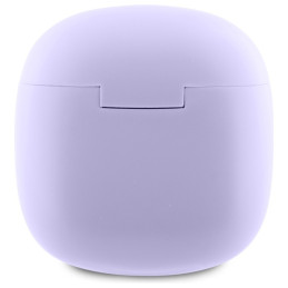 Guess Bluetooth ausinės GUTWSJ14ESGU TWS + prijungimo stotelė violetinė/ violetinė spausdintas klasikinis logotipas
