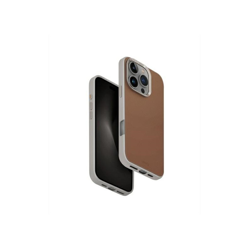 UNIQ Lyden DS dėklas iPhone 16 Pro 6,3" Magclick įkraunamas karamelės / karmelinės dramblio kaulo spalvos