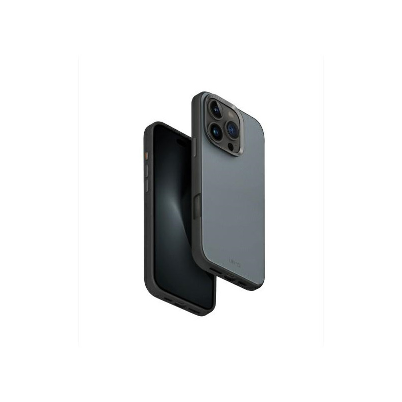 UNIQ Lyden DS dėklas iPhone 16 Pro 6.3" Magclick įkrovimas mėlyna-juoda/ skalbta mėlyna-juoda