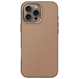 UNIQ Lyden DS dėklas iPhone 16 Pro Max 6,9" Magclick įkrovimas rudai pilka / titnago pilka