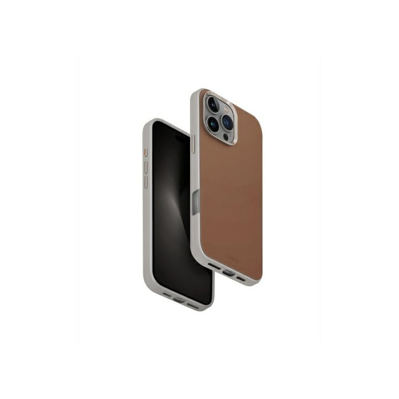 UNIQ Lyden DS dėklas iPhone 16 Pro Max 6,9" Magclick įkraunamas karamelės / karmelinės dramblio kaulo spalvos