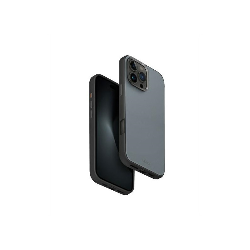 UNIQ Lyden DS dėklas iPhone 16 Pro Max 6,9" Magclick įkrovimas mėlyna-juoda/ skalbta mėlyna-juoda