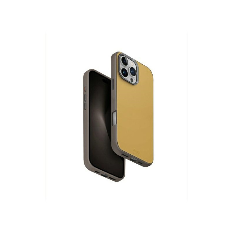 UNIQ Lyden DS dėklas iPhone 16 Pro Max 6,9" Magclick įkrovimas geltonai pilka/ geltonai pilka
