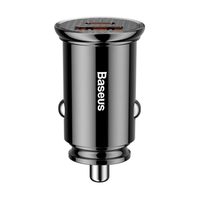 „Baseus“ apvalus PPS išmanusis automobilinis įkroviklis su USB greito įkrovimo 4.0 QC 4.0 ir USB-C PD 3.0 SCP prievadais...