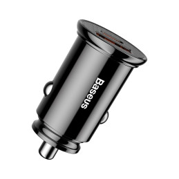 „Baseus“ apvalus PPS išmanusis automobilinis įkroviklis su USB greito įkrovimo 4.0 QC 4.0 ir USB-C PD 3.0 SCP prievadais...