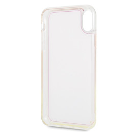 Guess GUHCI65GLCPI iPhone Xs Max rožinis/ rožinis kietas dėklas California, šviečiantis tamsoje.