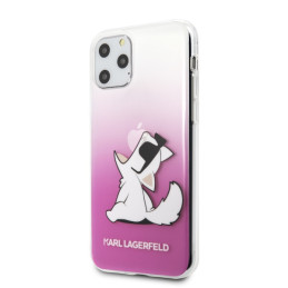 Karl Lagerfeld Choupette Fun iPhone 11 Pro dėklas – rožinis