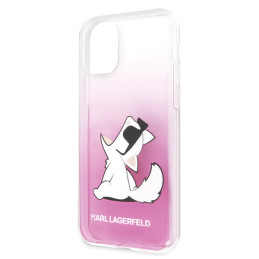 Karl Lagerfeld Choupette Fun iPhone 11 Pro dėklas – rožinis