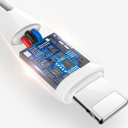 Dudao USB / Lightning 3A 1m baltas laidas (L2L 1m baltas)