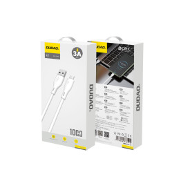 Dudao USB / micro USB 3A kabelis 1m baltas (L2M 1m baltas)