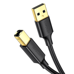 Ugreen USB - USB B tipo kabelis (spausdintuvo kabelis) 3 m juodas (10351)