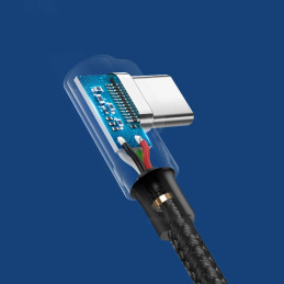 Ugreen kampinis USB - USB C tipo greito įkrovimo 3.0 QC3.0 3 A 1 m pilkas (US176 20856)