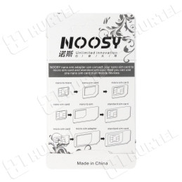 Noosa SIM kortelės adapterių rinkinys + baltas raktas