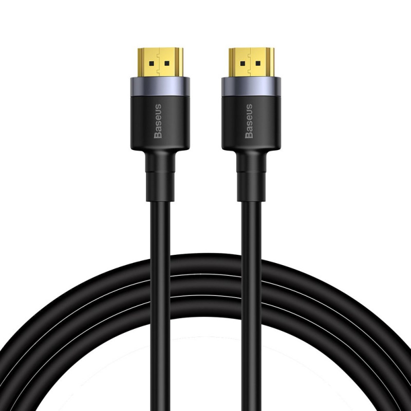 Baseus Cafule HDMI / HDMI 2.0 kabelis 4K 60 Hz 3D 18 Gbps 3 m - juodas