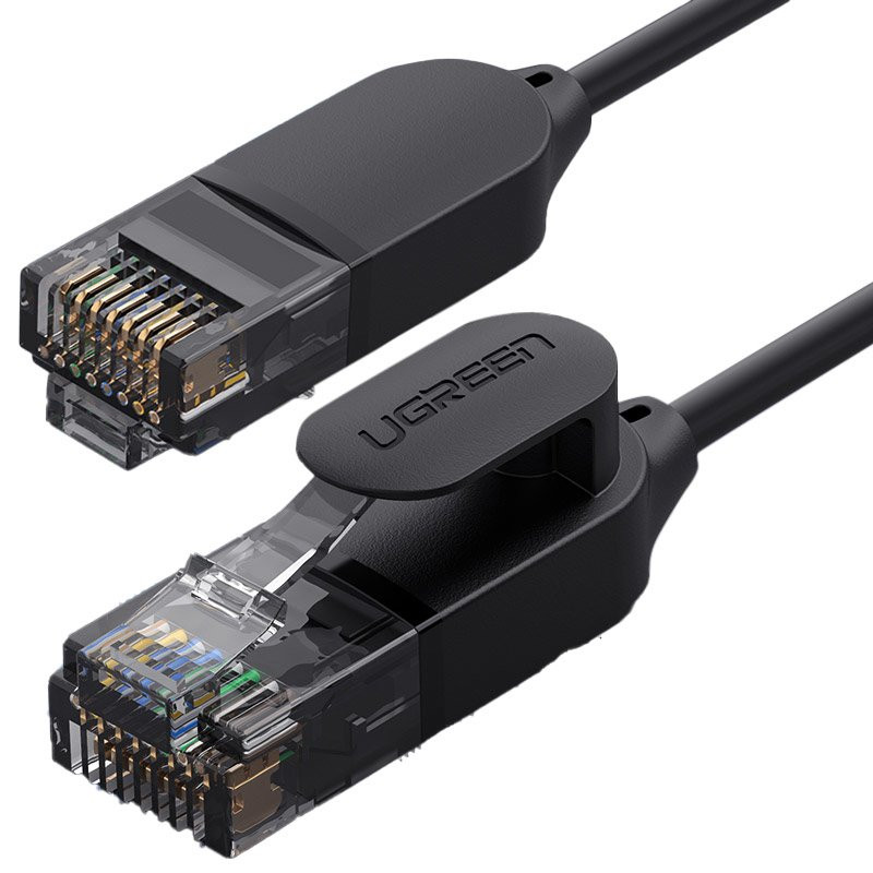 Ugreen NW122 70334 tinklo kabelis Ethernet patch laidas RJ45 Cat 6A UTP iki 10Gb/ s 2m - juodas