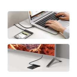 „Ugreen“ adapteris HDD SSD 2.5& 39 & 39 SATA III 3.0 - USB 3.2 Gen 1 (USB 5 Gbps) juodas (70609 CM321)