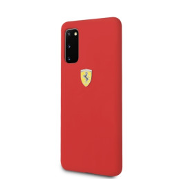 „Ferrari“ silikoninis dėklas, skirtas „Samsung Galaxy S20“ – raudonas