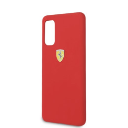„Ferrari“ silikoninis dėklas, skirtas „Samsung Galaxy S20“ – raudonas