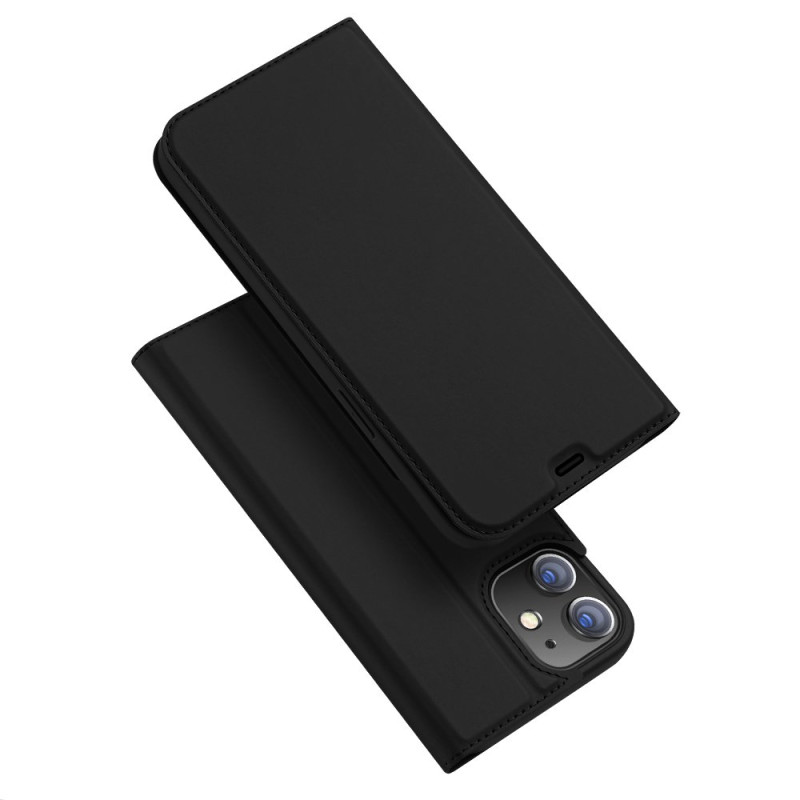 DUX DUCIS Skin Pro dėklas su atverčiamu dangteliu iPhone 12 Pro / iPhone 12, juodas