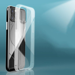 S-Case lankstus dėklas Huawei P40 Lite E, skaidrus