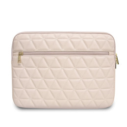 „Guess“ dygsniuotas 13 colių nešiojamojo kompiuterio dėklas – rožinis