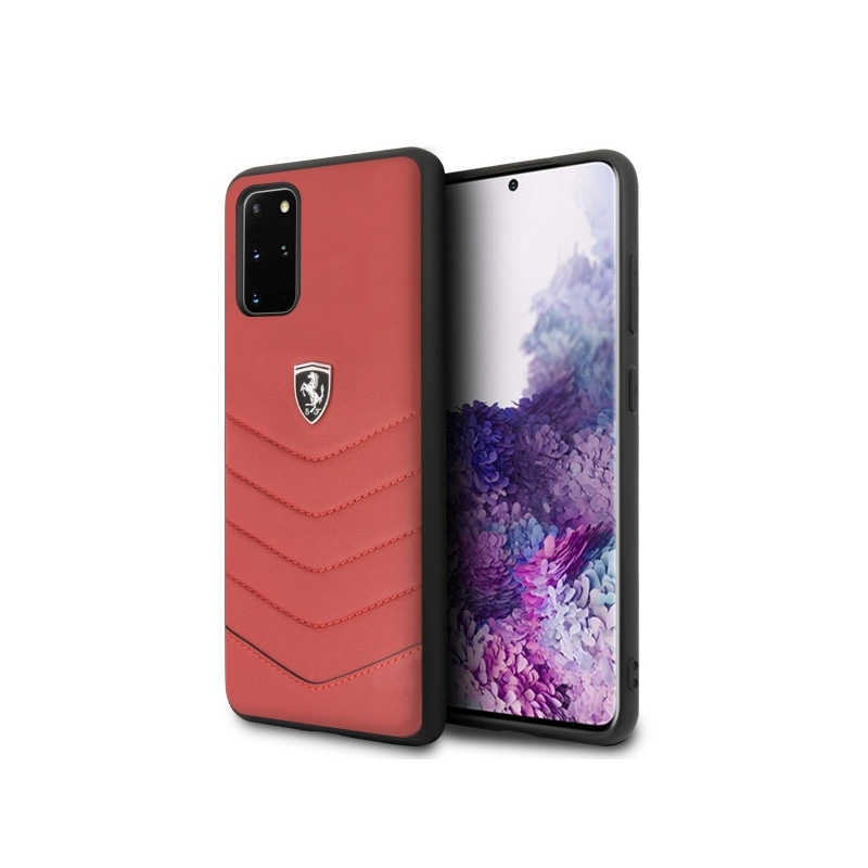 „Ferrari Heritage“ dygsniuotas dėklas, skirtas „Samsung Galaxy S20+“ – raudonas