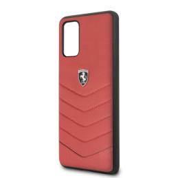 „Ferrari Heritage“ dygsniuotas dėklas, skirtas „Samsung Galaxy S20+“ – raudonas