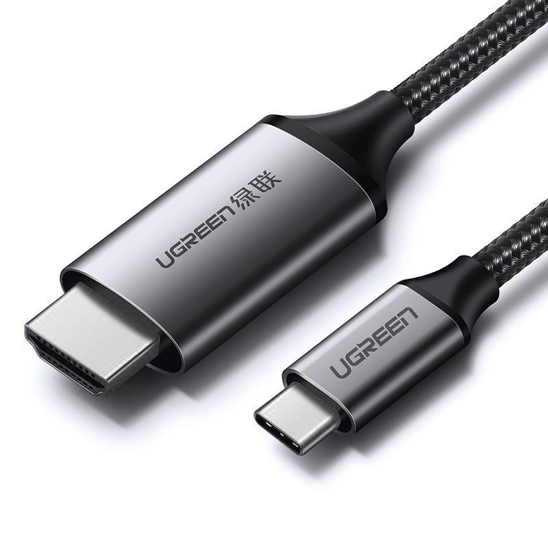 „Ugreen“ HDMI - USB C tipo 4K 60 Hz 1,5 m juodai pilkas kabelis (MM142 50570)