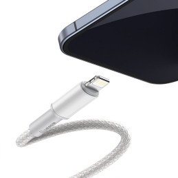 „Baseus CATLGD-A02 Lightning“ – USB-C PD laidas 20W 480Mb/ s 2m – baltas