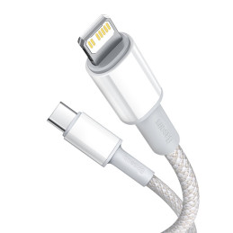 „Baseus CATLGD-A02 Lightning“ – USB-C PD laidas 20W 480Mb/ s 2m – baltas