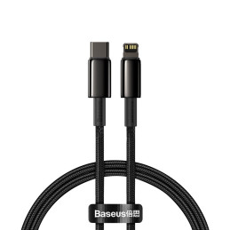 „Baseus CATLWJ-01 Lightning“ – USB-C PD laidas 20W 480Mb/ s 1m – juodas