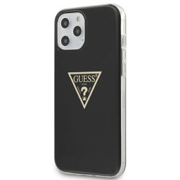 „Guess Metallic Collection iPhone 12 Pro Max 6.7“ dėklas – juodas