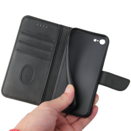 Elegantiškas „Magnet Case“ dėklas su atvartu ir stovo funkcija, skirtas „iPhone SE 2022 / SE 2020 / iPhone 8 / iPhone 7“...