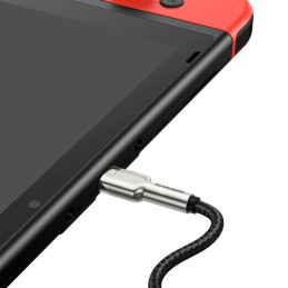 „Baseus Cafule“ serijos metalinis duomenų USB-C / USB-C PD QC SCP 100W 5A 1 m kabelis - juodas