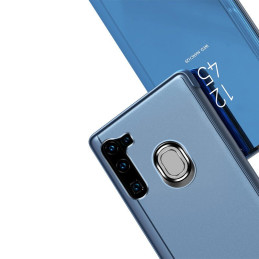 „Clear View“ dėklas „Samsung Galaxy A11 / M11“ atverčiamas dėklas rožinis