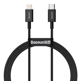 „Baseus Superior Series USB-C / Lightning PD“ 20 W 1 m laidas – juodas