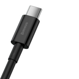 „Baseus Superior“ USB laidas - USB C tipo 66W (11V/ 6A) „Huawei SuperCharge SCP“ 1m juodas (CATYS-01)