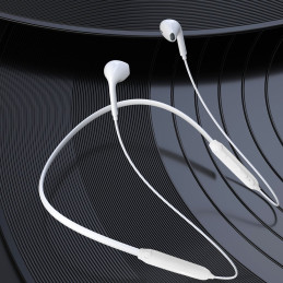 „Dudao“ belaidės „Bluetooth“ ausinės su magnetiniu prisisiurbimu, baltos (U5B)